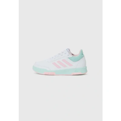 Image of adidas Performance Tensaur 2.0 Training shoe for kids, Size: 5, White/clear pink/semi flash aqua shoes