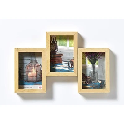 Image of walther Design Picture Frame Nature 3X 10x15 cm Gallery Rustic SN315H