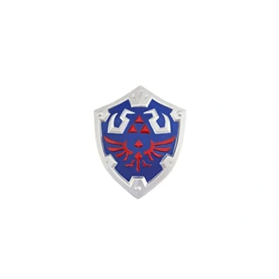 Image of Hanaiette 1pc Shield Sword Spear Model Keychain with Display Stand (style 3)