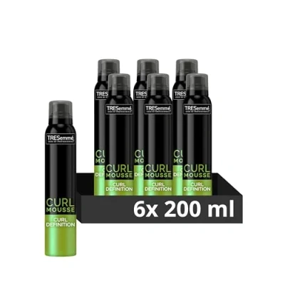 Image of TRESemmé Curl Definition hair Mousse professional quality care for long lasting control 6x 200 ml