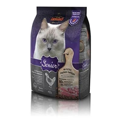 Image of Leonardo Adult Senior Dry Food for Older Cats 400 g, Multicoloured, One Size