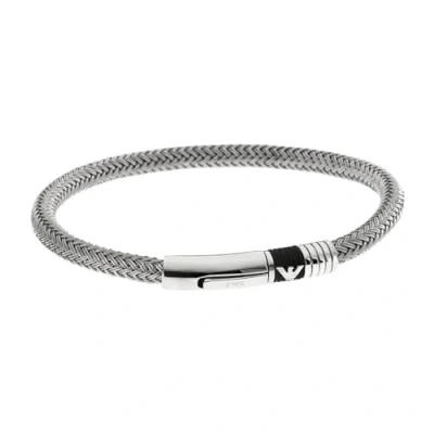 Image of Emporio Armani Bracelet for Men , Silver Stainless Steel Bracelet, EGS1623040