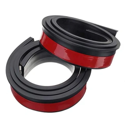 Image of 5.5cm*1.5m Durable Universal Rubber Wheel Car Fender Wide Eyebrow Arch Superior Protector Strip black