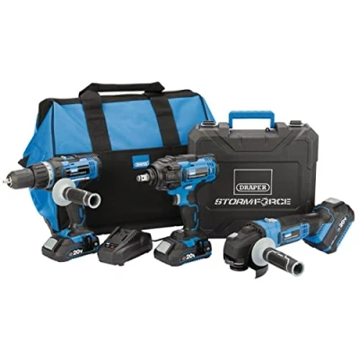 Image of Draper Storm Force� 20V Cordless Mega Kit (8 Piece)
