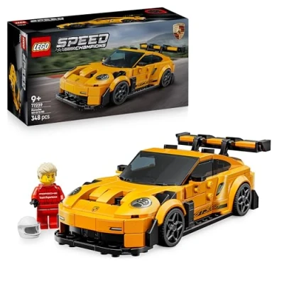 Image of LEGO Speed Champions Porsche 911 GT3 RS Super Car Toy Model Kit with a Driver Minifigure Birthday Gift for 9+ Year Old Boys 77239