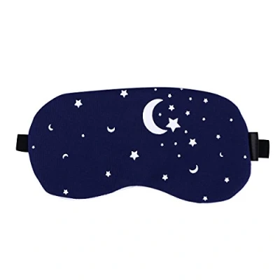 Image of Rosenice sleeping mask with cooling pad adjustable sleep eye blindfold (starry sky)