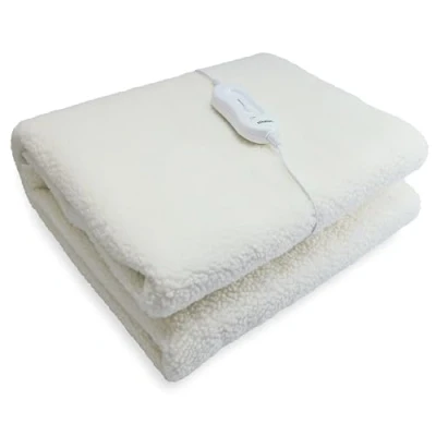 Image of Schallen Premium Comfort Electric Heated Blanket, Remote Control with 3 Heat Settings (King, Soft Fleece Blanket)