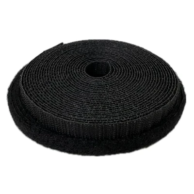 Image of 10mm Velcro® Brand Hook &amp; Loop Black Sew On 5m Rolls