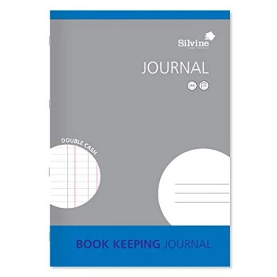 Image of Silvine A4 Book Keeping Journal, 32 Pages Printed &#039;Double Cash&#039; Ref SJA4J