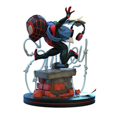 Image of Quantum Mechanix Miles Morales Q Fig Elite Standard, black