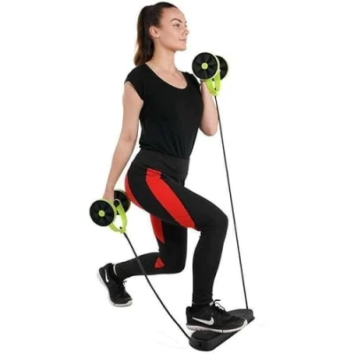 Image of GadgetZone Full Body Pilates Trainer: Abdominal Exercise, Resistance Bands Set Home Fitness, Weight Loss, Strength Training, Multifunctional Gear, for Men, Women, Gym, Physio