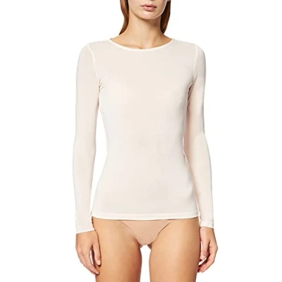 Image of Sloggi Women&#039;s EVER Cosy Long Sleeve Shirt Bra, Fresh Powder, L