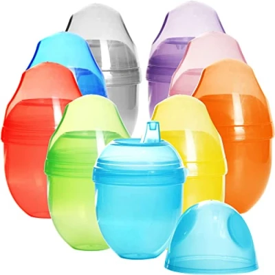 Image of Youngever 9 Pack 200ML Kids Sippy Cups, Cups for Infant, Kids, Toddler, Assorted Color