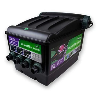 Image of Blagdon Midipond Box Filter System with Built In UV Clarifier, Venturi to Oxygenate, Ceramic Bio Media, Polymer Wool Pad, Carbon Foam, Hinged Lid for Easy Maintenance, 28,000 Extra Large Ponds