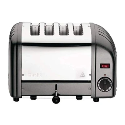 Image of 4 Slot DUALIT Vario Toaster Metallic Charcoal Model 40348 Four Slice