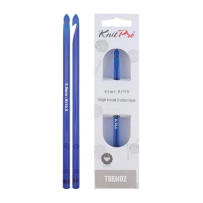 Image of Knit Pro KP51284 6.50 mm Single Ended Crochet Hook, Multi Colour