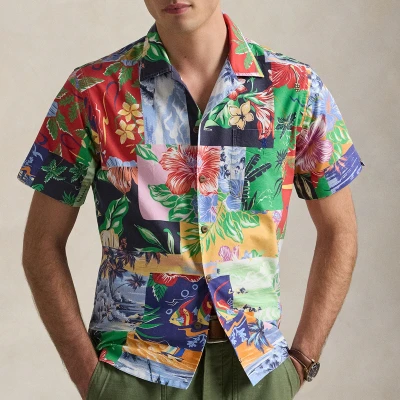 Image of Polo Ralph Lauren Clady Short Sleeve Shirt Multi coloured, Men&#039;s, Size: Medium, coloured