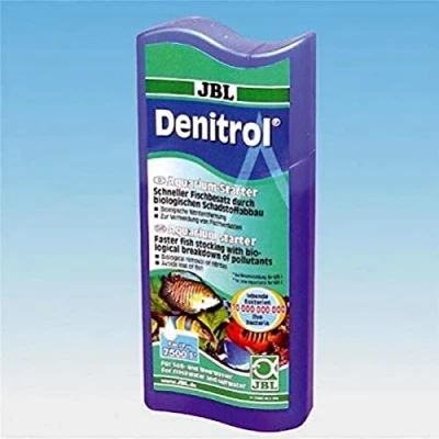 Image of JBL Denitrol 250 ml, Bacteria starter for adding aquarium fish to freshwater and saltwater aquariums