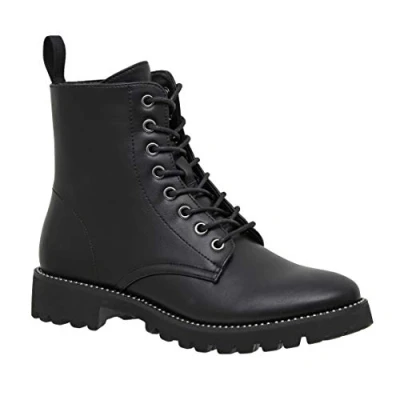 Image of Dunes Women&#039;s Dannon lace up boot +Memory Foam, Black, 4.5 UK
