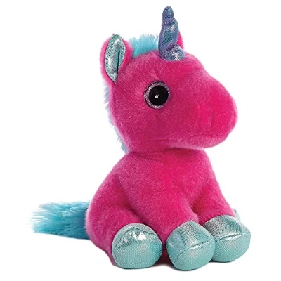Image of Aurora, 60861, Sparkle Tales, Starlight Unicorn, 7In, Soft Toy, Hot Pink