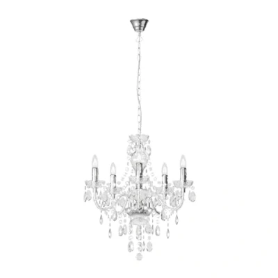 Image of Ceiling Light &#039;Merida&#039; dimmable in Clear for e.g. Living Room &amp; Dining (5 Sources, E14) from Lindby Chandeliers, Lighting, lamp, Pendant Light, Hanging