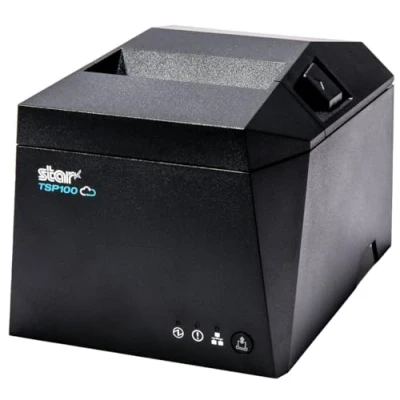Image of Star Micronics TSP143IVUE USB/Ethernet (LAN) Thermal Receipt Printer with Android Open Accessory (AOA), CloudPRNT, Cutter, and Internal Power Supply Gray