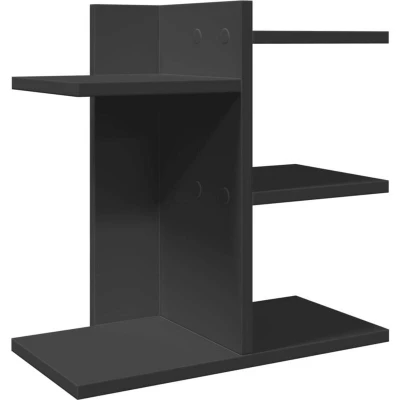 Image of vidaXL Desk Organiser Black 42x21.5x42 cm Engineered wood