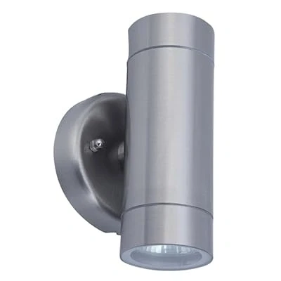 Image of Greenbrook Outdoor Wall Up &amp; Down Light, Stainless Steel, GU10