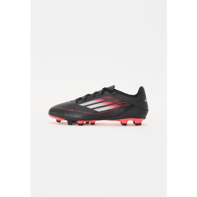 Image of adidas Unisex F50 Club Football Boots FG/MG, core Black/Iron met./Lucid red, 10.5 UK