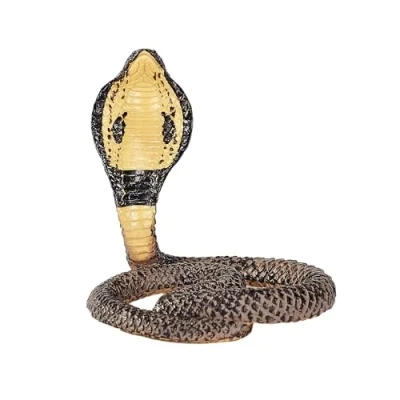 Image of MOJO King Cobra Snake Hand Painted Toy Figure Wildlife Collection True to Life &amp; Highly Detailed Designed in UK