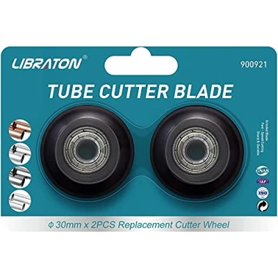 Image of LIBRATON 2PCs Pipe Cutter Replacement Blade for Cutting Pipes of Aluminum, Copper, PVC, Thin Stainless Steel Tube