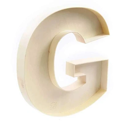 Image of Handmade Crafts fillable Letter Box G, Shaped