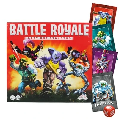 Image of TOMY Games Battle Royale Board Game Last One Standing Strategy 2 4 Player Family for Kids and Adults Ages 8+ Years Old