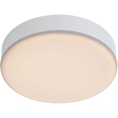 Image of Ceres LED Modern Flush Ceiling Light Bathroom Ø 21.5cm Dim. 1x30W 3000K IP44 White