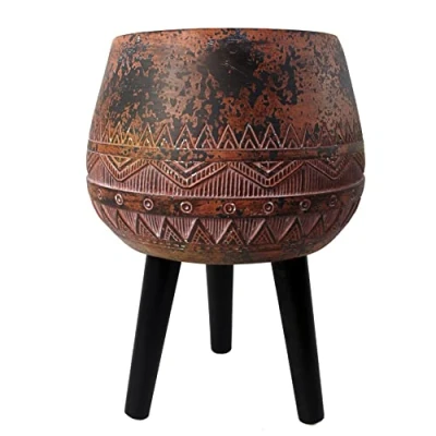 Image of Leaf Large Planters Plant Pots, Fibreglass, 40cm Zaturn, 44cm