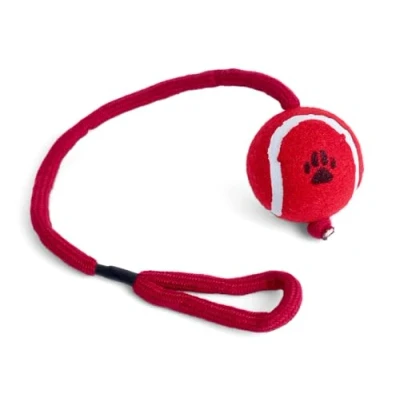 Image of Petface Tennis Ball on A Rope Dog Tug Toy