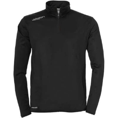 Image of Uhlsport UHLSH Kids Essential 1/4 Zip Top Sweatshirt black/white, 164