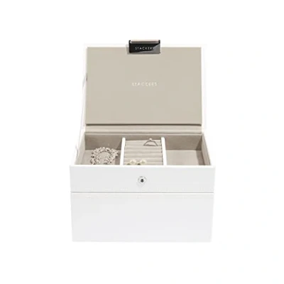 Image of Stackers White Mini Jewellery Box Set of 2