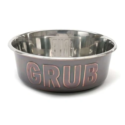 Image of Rosewood Stylish and Modern Copper Non Slip Stainless Steel Dog Bowl, Large