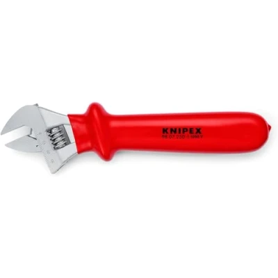 Image of Knipex Adjustable Wrench chrome plated, with dipped insulation 260 mm 98 07 250