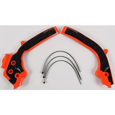 Image of Acerbis 2449535225 Frame Guards, 16+ ORANGE/BLACK