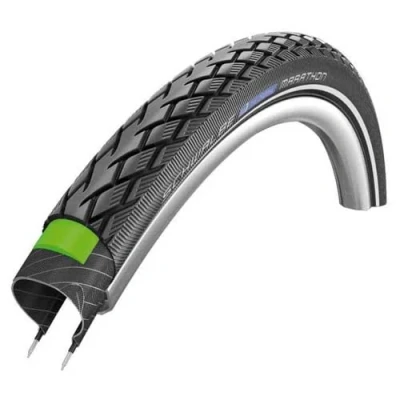 Image of Schwalbe 318363 tire marathon 18x1.65 greenguard hs420 twinskin perf. line endurance rigida neg