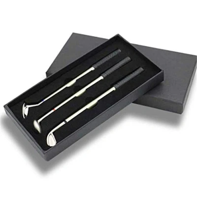 Image of JUNTAO Mini Golf Club Putter Ballpoint Pen Golfers Gift Box Set Desktop Decor for School Supplies accessories (B)