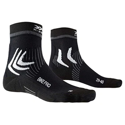 Image of X Socks Mens Bike Pro 4.0, Opal Black/arctic White, 44 EU