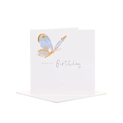 Image of UK Greetings Birthday Card for Her/Friend Foil Butterfly Design From The Camden Collection