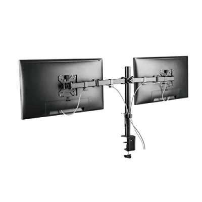 Image of ProperAV Desk Monitor Mount Dual Swing Arm 17&#039;&#039; 19&quot; 21&quot; 22&quot; 23&quot; 24&quot; 28&quot; 32&quot; 34&quot; VESA Max 100x100 Height 407mm