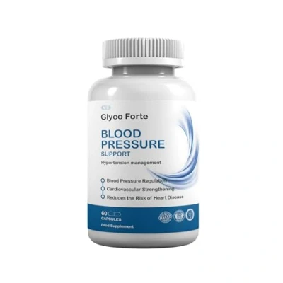 Image of Glyco Forte Supports Blood Pressure, Sugar Metabolism, Metabolic Health, Weight Management, 60 Capsules, 1 Capsule per Serving, Servings