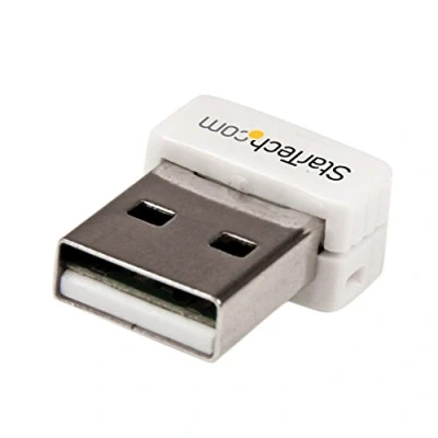 Image of StarTech.com USB 150Mbps Mini Wireless N Network Adapter 802.11n/g 1T1R WiFi White NIC (USB150WN1X1W)