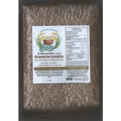 Image of 4 packs 100% GABA Thai Hom Mali Jasmine Germinated Brown Rice 1Kg