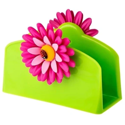 Image of VIGAR Napkin Holder, Material: Polypropylene and rubber, Green, Dimensiones: 14 x 6 10 cm